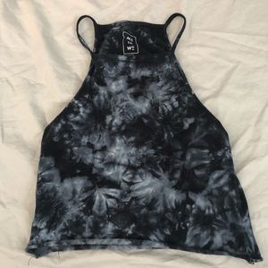 Tie dye cropped tank